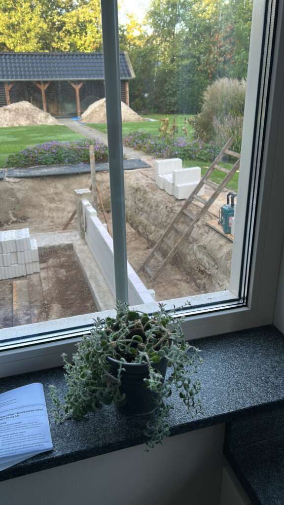 2 x Kunstof openslaande deuren met HR+++ glas en groot raam foto 5