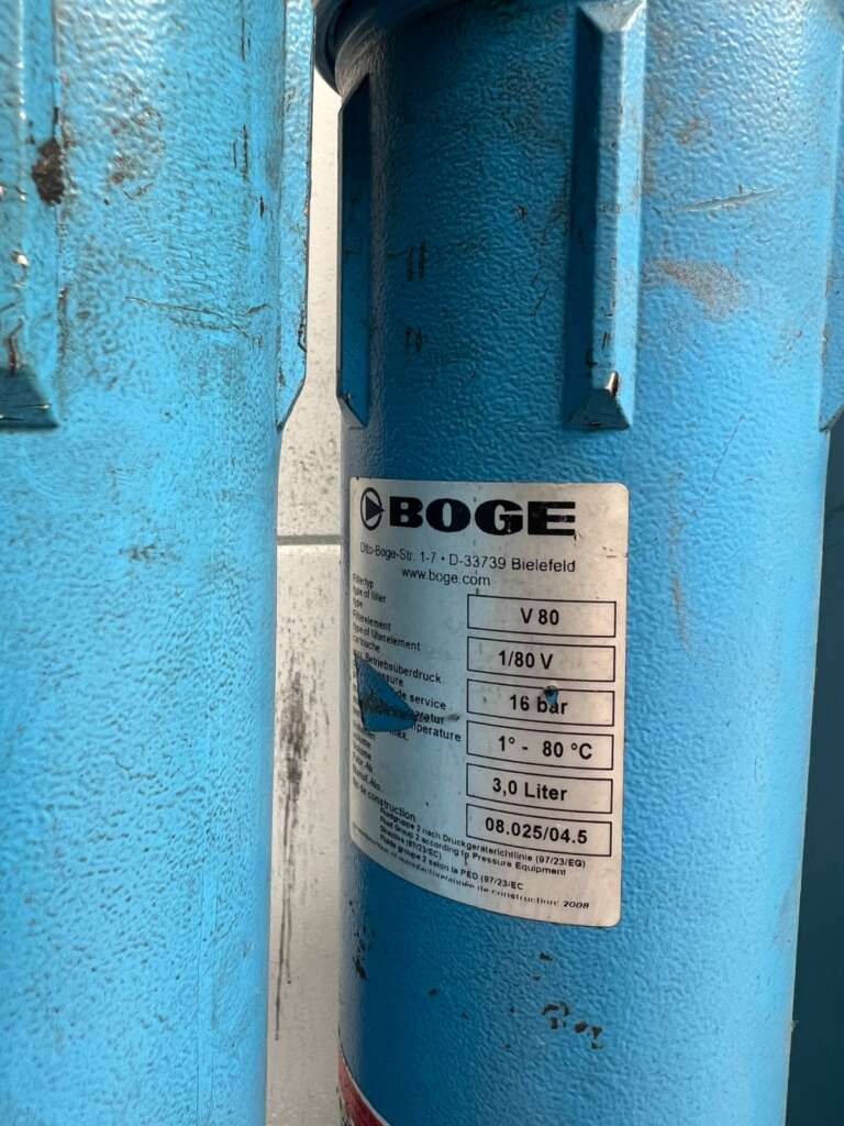 Complete set: BOGE S 50 Schroefcompressor + Droger + Ketel foto 7