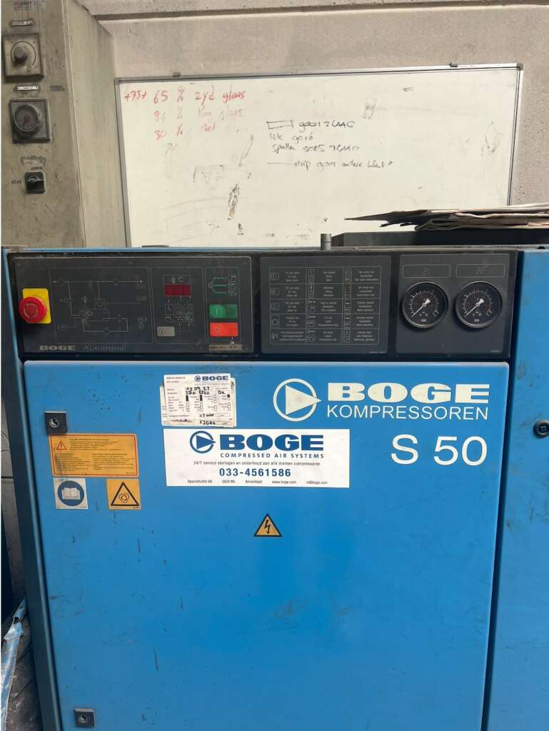 Complete set: BOGE S 50 Schroefcompressor + Droger + Ketel foto 4
