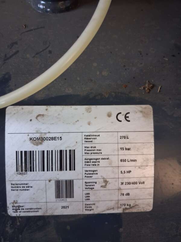 Zware compressor als nieuw