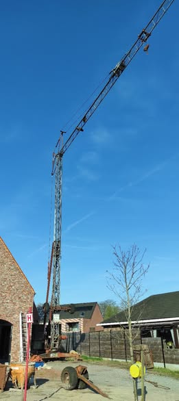 Complete Snelmontage Bouwkraan Gru Dalbe – 18m Giek – Inclusief Alle Toebehoren