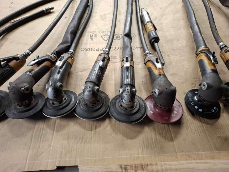 Professionele Atlas Copco luchtgevoede haakse slijpers – diverse LSV types