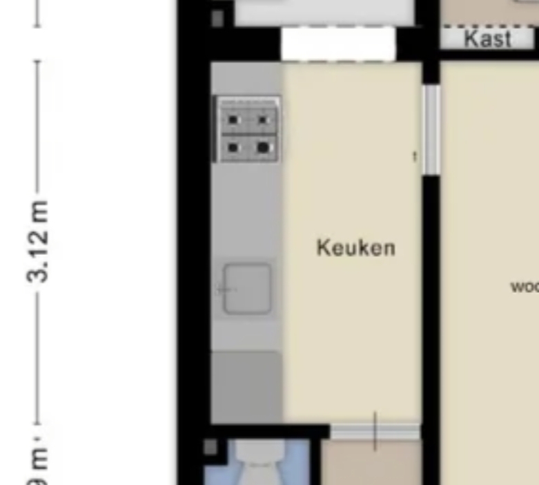 Keukenkasten met aanrecht