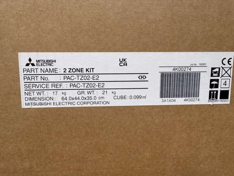 Mitsubishi Electric Ecodan PAC-TZ02-E2 2-Zone Kit / NIEUW IN DOOS