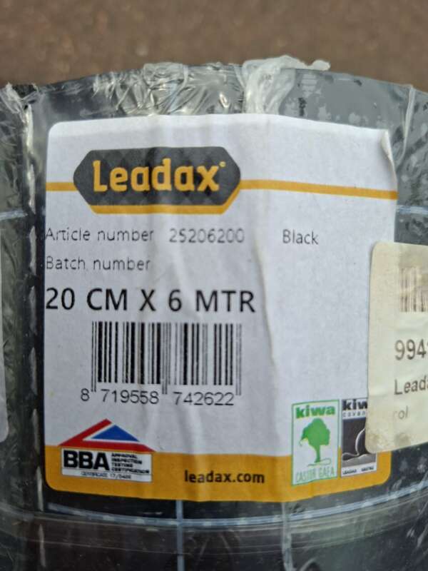 Leadex loodvervanger 20cm x 6m 2 rollen NIEUW
