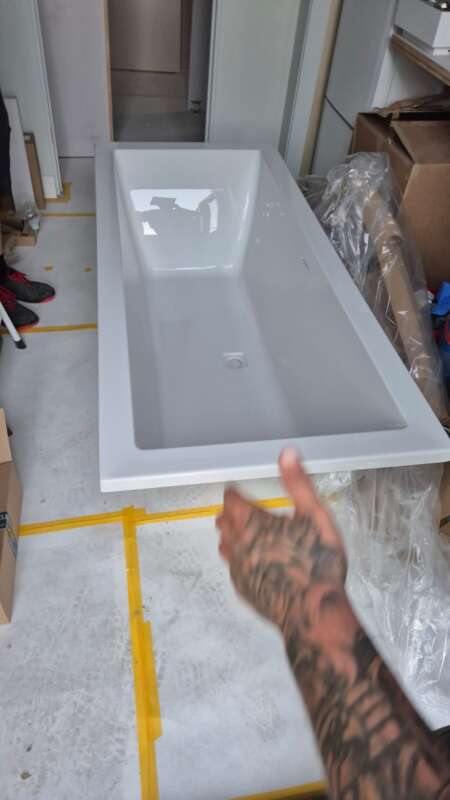 Nieuw inbouw bad 180×80 cm - Ongebruikt
