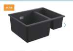 Nieuwe GROHE K700 Spoelbak 90×50 cm Zwart Graniet - Nieuw
