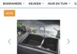 Nieuwe GROHE K700 Spoelbak 90×50 cm Zwart Graniet - Nieuw